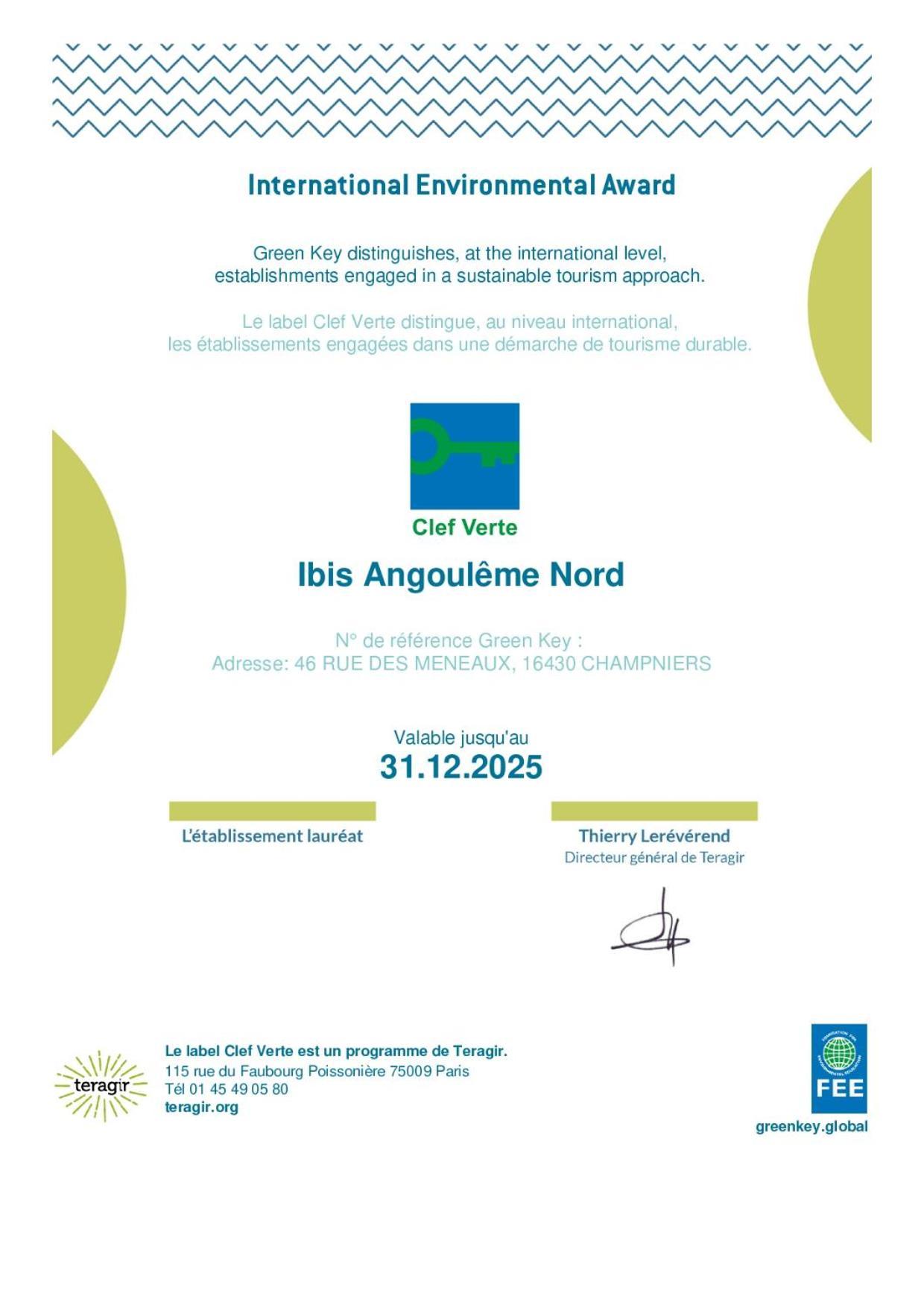 Ibis Angouleme Nord Hotel Champniers  Buitenkant foto